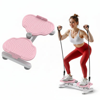 Merach Waist Twist Machine Toned Abs Waist Twister Can Stand with Feet Apart Double Non-Slip No Noise Use Exercise Equipment Abdominal Roller Workout